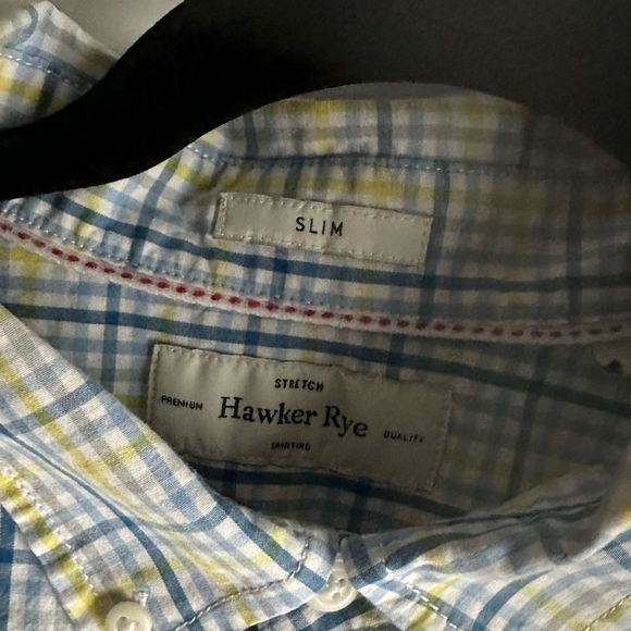 Hawker Rye Long Sleeve Button Down Shirt slim XL plaid - Picture 4 of 5